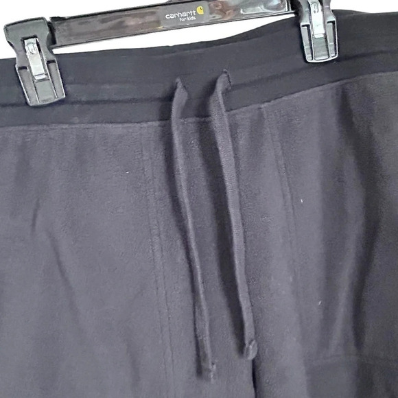 Lands' End Black Fleece Jogger pants size Small women’s cozy - Picture 4 of 7